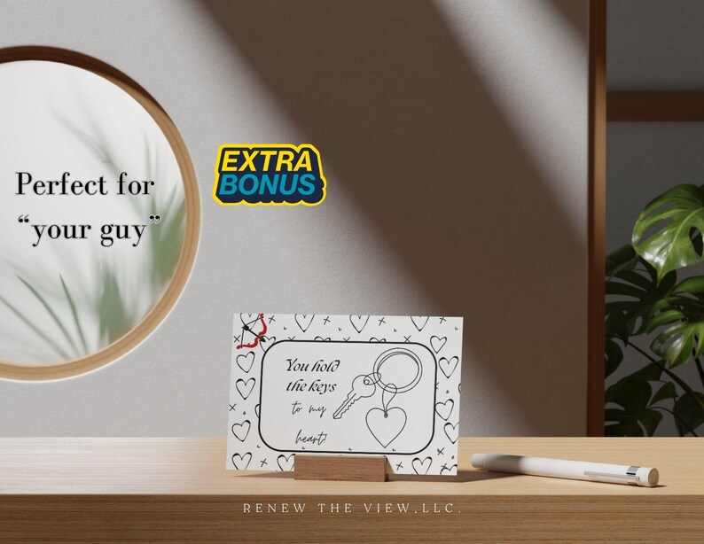 Valentine's Day Cards - Set of 3 for Husband Wife Romantic | Digital Download image 2