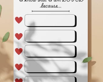 Affirmationen Arbeitsblatt Vorlage | Christian | Digitaler Download 2026