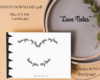 Liebesbriefe: Valentinstag Postkarte (Digitaler Download) Romantische Neuanfänge