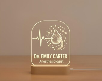 Personalized Anesthesiologist Night Light: Doctor of Anesthesia, Anesthesia Tech Gift, Anesthesia Assistant Gift, Nurse Anesthetist