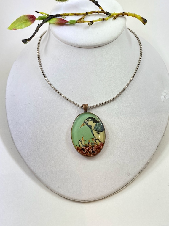 Mother bird necklace deals