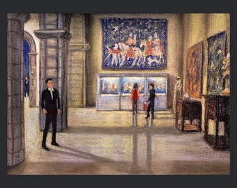 Metropolitan Museum, Medieval Hall (giclee print)