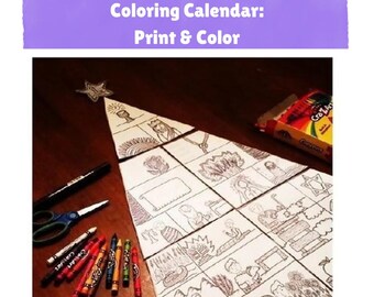 Jesse Tree Coloring Calendar: Printable | Downloadable | PDF | Print and Color