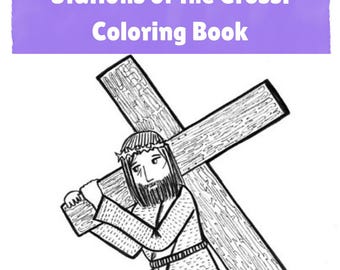 Stations of the Cross Coloring Book | Printable | Downloadable | Digital File | PDF