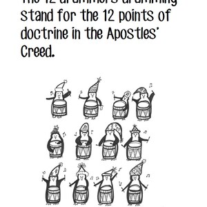 12 Days of Christmas Coloring Book downloadable PDF (Instant Download