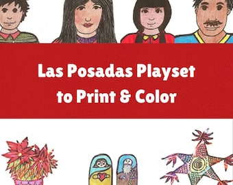 Las Posadas: Paper Dolls for Christmas | Printable | Downloadable | PDF