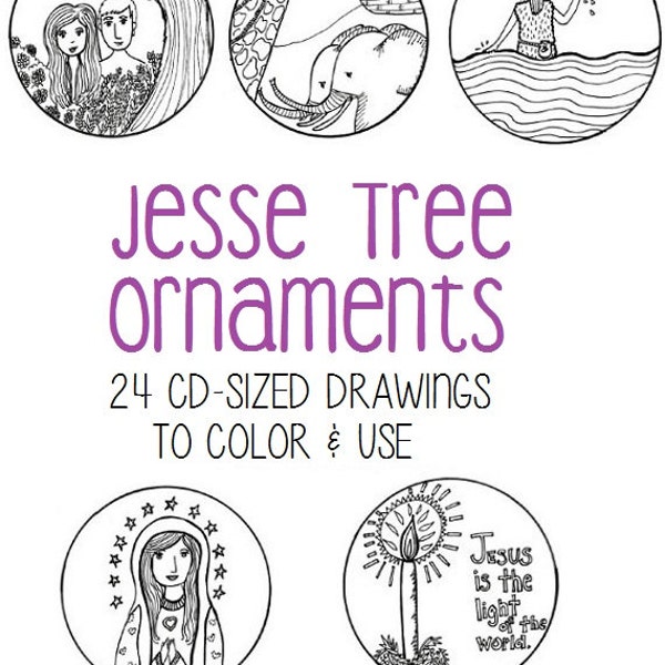 Jesse Tree Ornaments for Advent