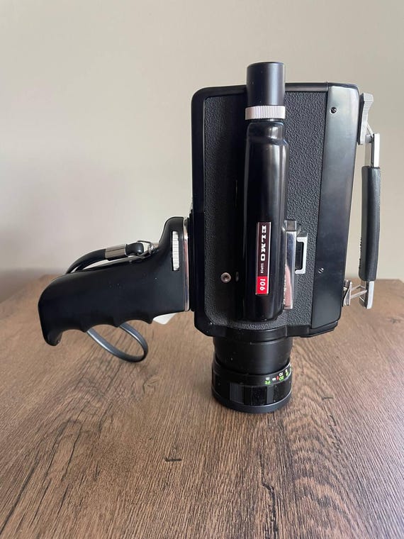 ELMO super 106 ケース付き ヴィンテージ エルモ スーパー 106 フィルムカメラ、オリジナルケース