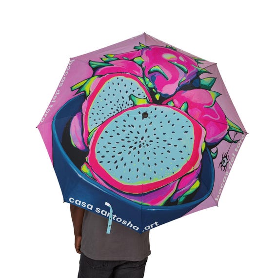 dragonfruit colored patio umbrella Neon Pink Dragon Fruit Umbrella
