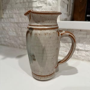 Vintage Hand Made Studio Pottery Stoneware Pitcher/Creamer/Thrown Pottery Vessels