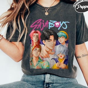 Saja Boys Boy Band Shirt, Kpop Demon Hunters Movie Shirt, Bootleg Retro Movie Shirt, Demon Hunters Merch Shirt, Saja Boys Kid t-shirt