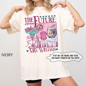 Custom Future Mrs. Shirt, Personalized Bride To Be Shirt, Newly Engaged Gift For Her, Engagement Gift, In My Engaged Era T-Shirt