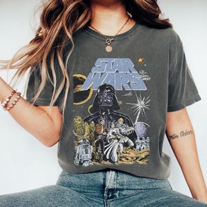Retro Disney Star Wars Comfort Colors Shirt, Star Wars Shirt, Star Wars A New Hope Faded, Disneyworld Shirt, Disney Family Shirt