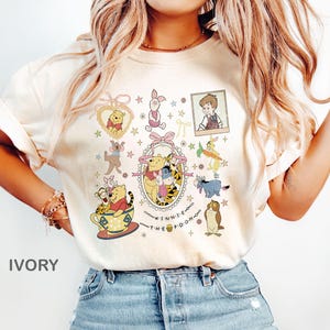 Vintage Coquette Bow Winnie The Pooh Comfort Colors Shirt, Pooh And Friends Shirt, Disney Pooh Shirt, Pooh Bear Shirt, Disney Family 2025