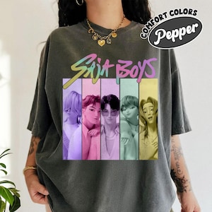 Saja Boys Kpop Demon Hunters Comfort Colors T Shirt, Saja Boys Huntrix, Mira Pullover for Zoey, Demon Hunter Merch, Jinu Tee, Rumi Fan Gift