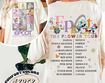 Epcot The Flower Tour Figment Shirt, Let The Magic Blossom World Tour Tee, Epcot international Flower And Garden Festival 2026 Shirt