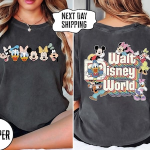 Retro Walt Disneyworld Comfort Colors Shirt, Vintage Disneyworld Shirt, Mickey And Friends Shirt, Disney Family Vacation 2025 Shirt