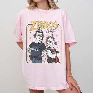 Retro Comfort Color Disney Zebros Horse Signatures Zootopia T-Shirt, Retro Zootropolis Disney Tee, WDW Disneyland Family Vacation 2026 Trip image 12