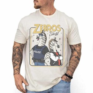 Retro Comfort Color Disney Zebros Horse Signatures Zootopia T-Shirt, Retro Zootropolis Disney Tee, WDW Disneyland Family Vacation 2026 Trip image 3