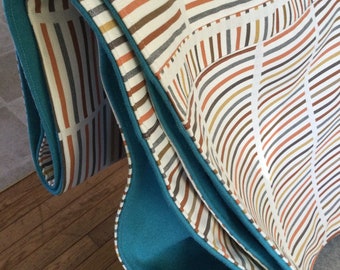 Striped quilt/throw/blanket