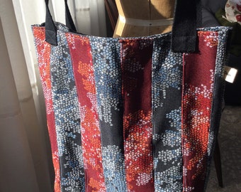 Blue/Red Tote bag