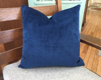 18” x 18” Cobalt Blue Velvet Pillow Cover
