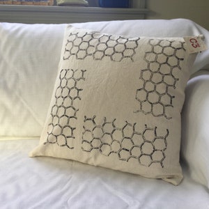 Hand block-printed pillow cover