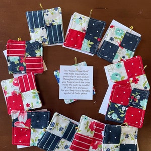 Mini Pocket Prayer Quilts, Prayer Quilt, Pocket Prayer Quilt