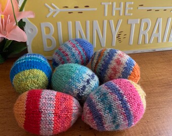 Knitted Easter eggs, Easter eggs, spring eggs, knitted eggs, Easter basket gift idea,Easter tree,  home decor, spring decor