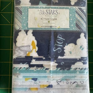 40 Karats &quot;All Our Stars&quot; Jelly Roll Fabric Strips, Jelly Roll Fabric, Jelly Roll Strips