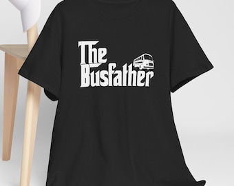 Het Busfather-T-shirt: grappig cadeau voor buschauffeur