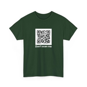 Broma del código QR - Rick Astley - No me escanees - Camiseta unisex de cuello redondo