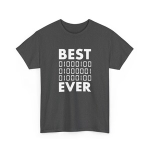 Camiseta con código binario "Dad Ever" – Regalo para programadores geek