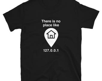 Geen plek zoals thuis - I.T. Codershirt - computerinternet-T-shirt