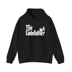 The Code Father - Programmer Coder Dad - Unisex Hooded Sweatshirt