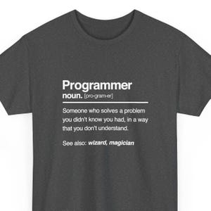 Camiseta con la definición del sustantivo "programador" - Regalo para programadores geeks