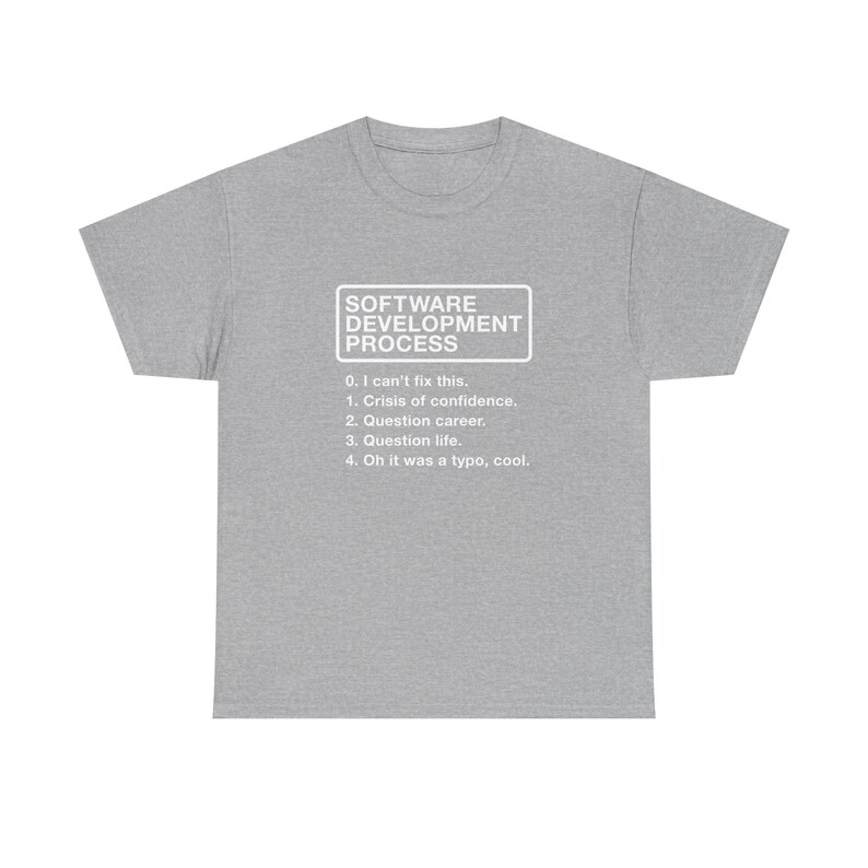 Processus de développement logiciel - Geek Coding - T-shirt ras du cou unisexe standard image 5