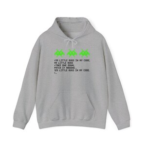 99 Little Bugs In My Code - Sudadera con capucha para nerds - Sudadera con capucha It - Sudadera con capucha unisex