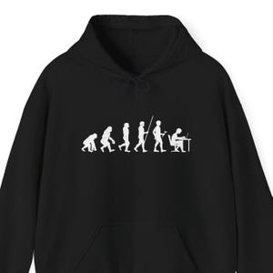The Evolution To Coders - Unisex Hooded Sweatshirt