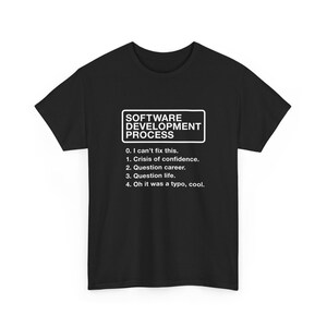 Proceso de desarrollo de software - Geek Coding - Camiseta unisex de cuello redondo