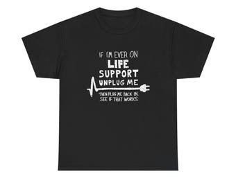 Unplug Me Coding T-Shirt – IT Geek Humor Graphic Tee