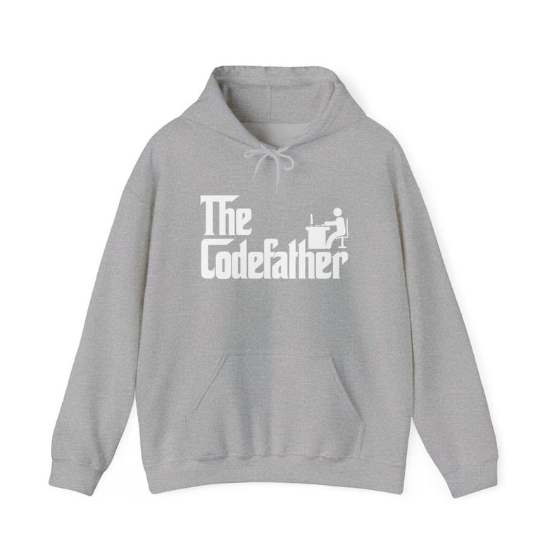 The Code Father - Programmer Coder Dad - Unisex Hooded Sweatshirt image 5