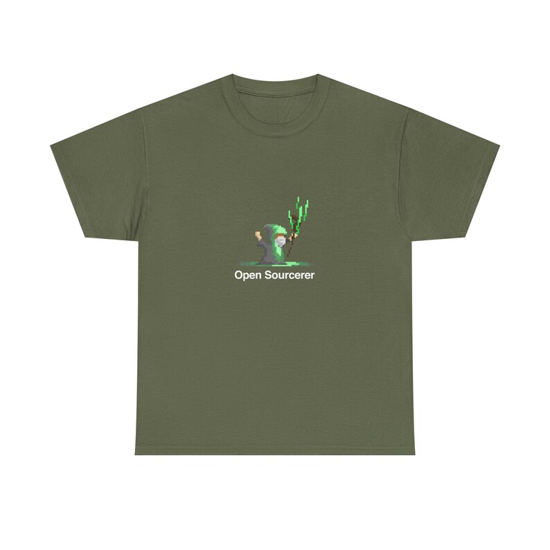 Open Sourcerer - Sviluppatore Web - Maglietta girocollo unisex regolare immagine 10