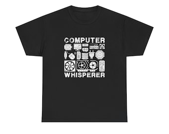 Computer Whisperer – regularna koszulka unisex z okrągłym dekoltem