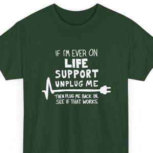 Unplug Me Coding T-Shirt – IT Geek Humor Graphic Tee