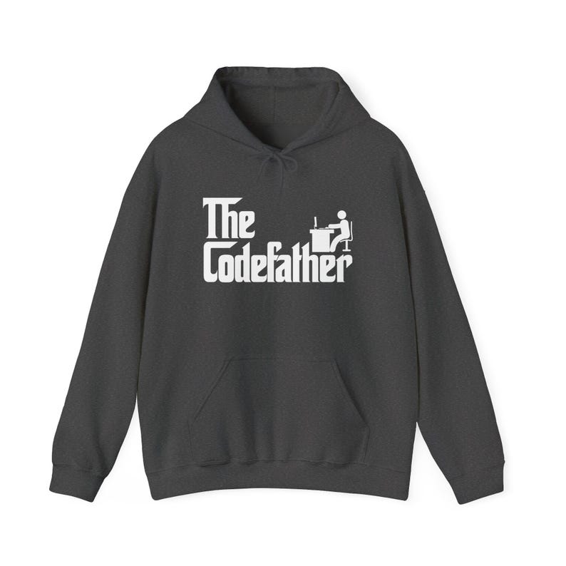 The Code Father - Programmer Coder Dad - Unisex Hooded Sweatshirt image 8