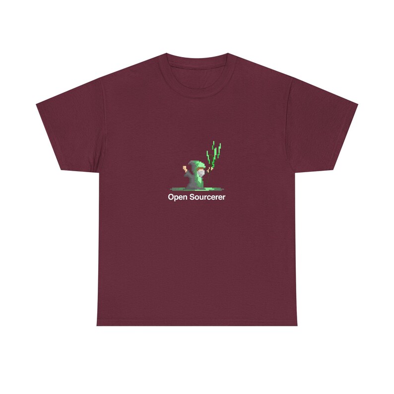 Open Sourcerer - Sviluppatore Web - Maglietta girocollo unisex regolare immagine 8