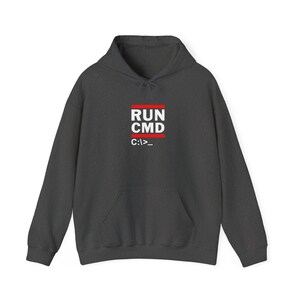 Run Cmd C - IT Hoodie - Lustiger Programmierer-Hoodie - Ms-Dos - Unisex-Kapuzenpullover