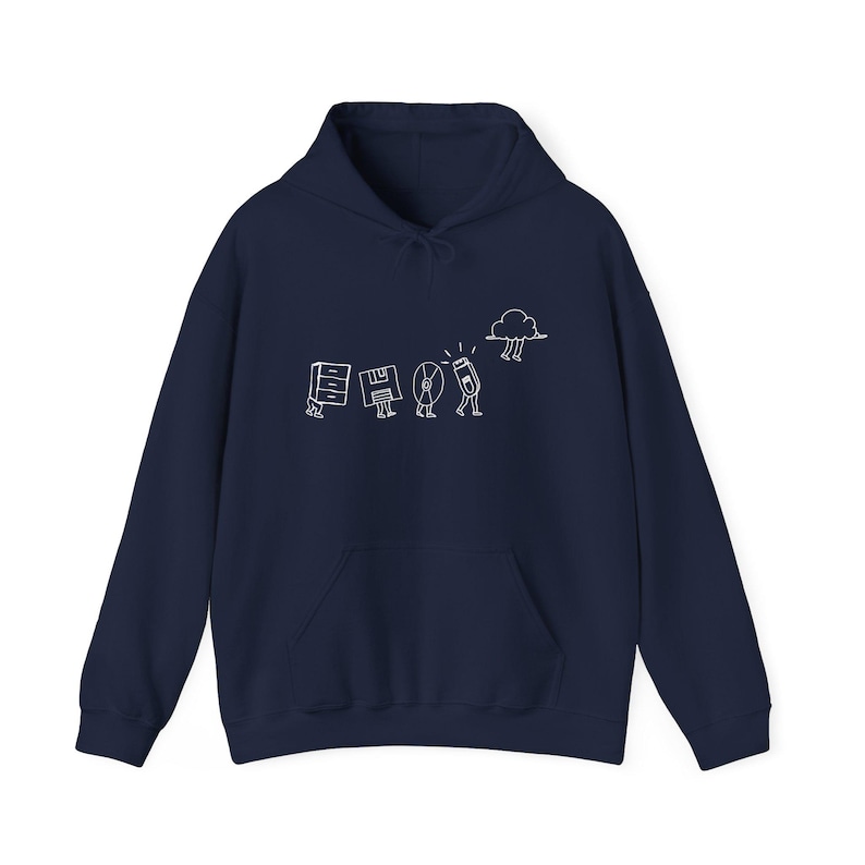 Computer Storage Evolution Cloud - IT Coding - Unisex Hooded Sweatshirt image 11