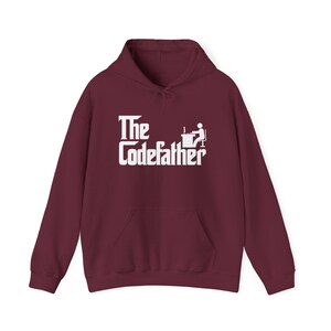The Code Father - Programmer Coder Dad - Unisex Hooded Sweatshirt image 6